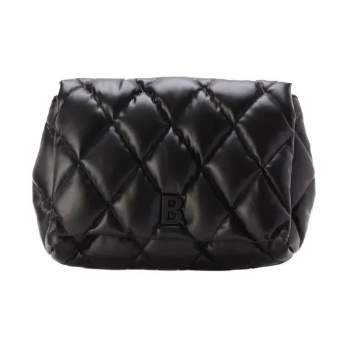 Balenciaga Телячья кожа Клатч Большой Женский Черный