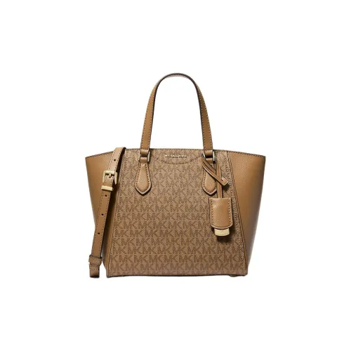 MICHAEL KORS TARYN Покрытый холст через плечо Сумка через плечо Сумка Маленькая Женская Коричневая