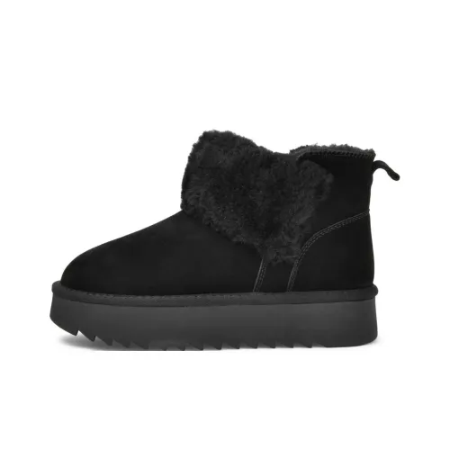 TOOMANYSHOES Теплые и Уютные Короткие Снеботуфли Женские