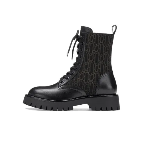 73Hours Басс Короткий Мартин Boot 4CM Женские Черный