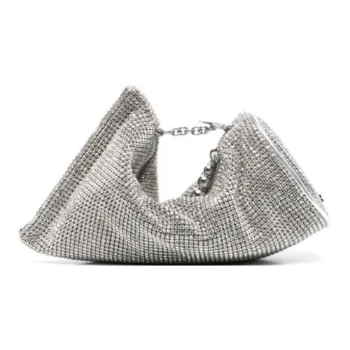 CULT GAIA Rhinestone Clutch Women's Silver