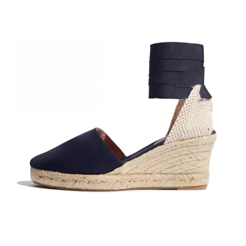 SCAROSSO Клин-каблук Высокие каблуки 7 см Женские Синий