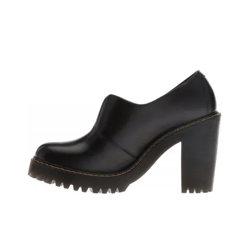 Dr.Martens Высокие каблуки с грубым покрытием Женские Черные