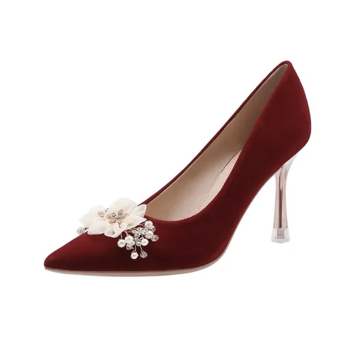 Lanza Низкий каблук Высокие каблуки 9 см Женские Красный