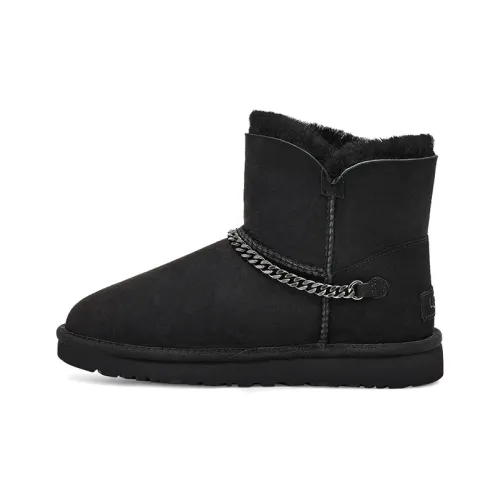 UGG Термостойкие противоскользящие зимние ботинки для женщин черные