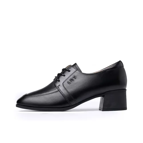 LAORENTOU Грубый каблук Высокие каблуки 4CM Женские Черный