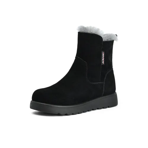 AOKANG Термическая Резистентная Короткая Снежная Ботинка Женская Черная