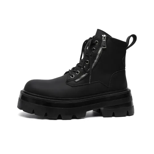 MODENGPAN Короткий Мартин Boot 4CM Мужской Черный