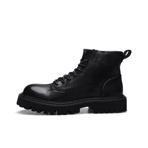 D Fuse SCANDINAVIA Ankle Boot Martin Длина 3,2 Мужской Черный