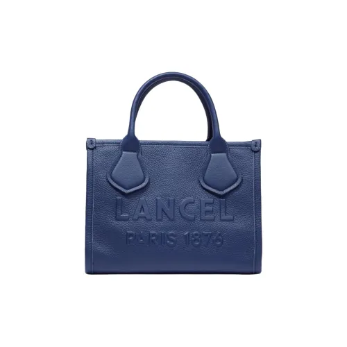 LANCEL Телячья кожа Тоут Сумка Сумка для покупок Сумка через плечо Сумка Женская Полночный синий