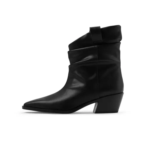 CHARLES KEITH Маленькие ботильоны CK каблук 5,1 см женские цвет коричневый чайный черный