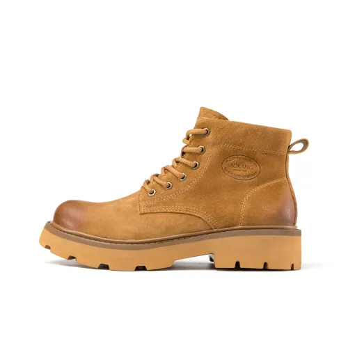 AOKANG Короткий ботинок Martin Мужской Earth Желтый