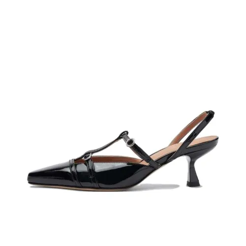 SCAROSSO Высокие каблуки 5 см Женские Черные