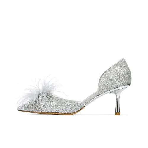 73Hours Остров Breeze Низкий каблук Высокий каблук Женский Серый