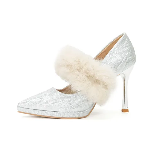 Zubumei Узкий каблук высокий каблук 10 см женский