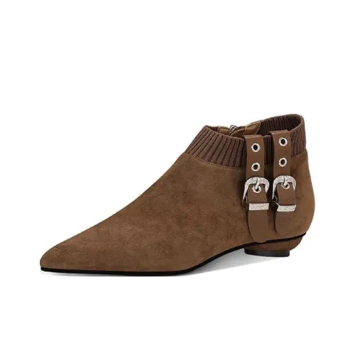 JESSICA SOPHIA Ботильоны 1,5 см Женские Хаки