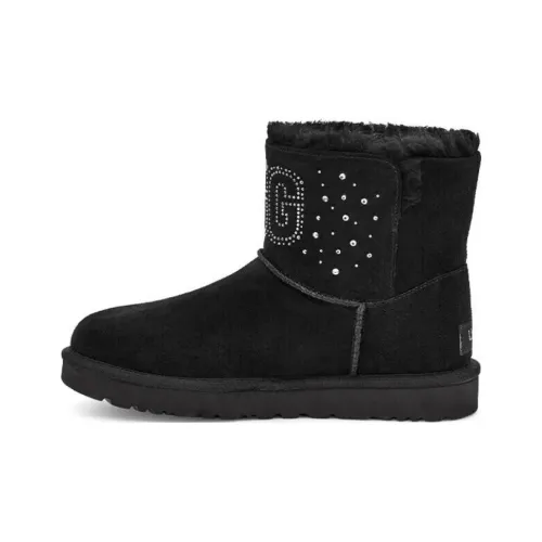 UGG Короткие Снежные Ботинки Женские Черные