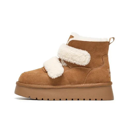 Beau Today Термостойкие Короткие Сноубутсы Женские CAMEL