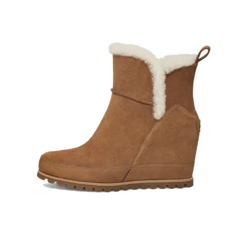 UGG Malvella Теплоизоляционные противоскользящие короткие снегоботинки женские каштановые