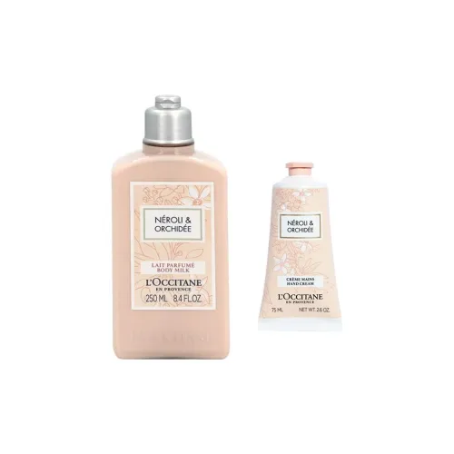 LOCCITANE Grasse Neroli Лосьон для тела Комбинированный Увлажняющий и Смягчающий Лосьон 250 мл + Крем для рук 75 мл