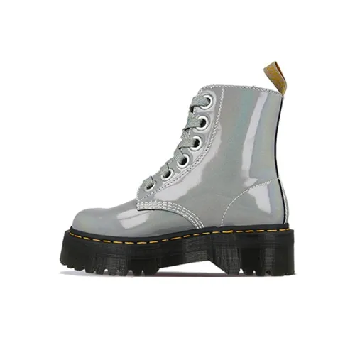 Dr.Martens Molly Short Martin Boot Женские Серебристые
