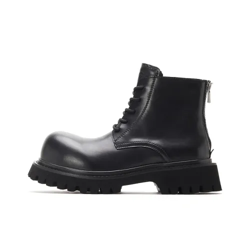 FEELDOTRENDS Короткий ботинок Martin 5 см унисекс черный стандартный с флисовой подкладкой