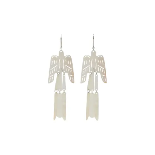 ISABEL MARANT Латунь Оболочка Серьги Женские Белые