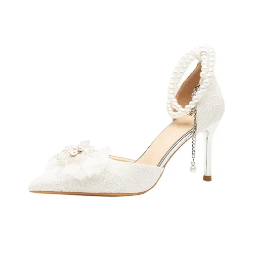 BIGTREE Высокие каблуки Женские Белые