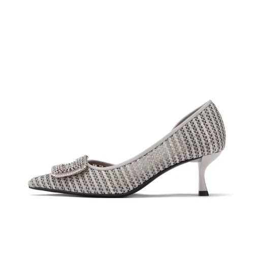 73Hours Adapt To The Spring Light High Heels Women's Gray Перевод 73Hours Adapt To The Весна Свет Высокие каблуки Женские Серый