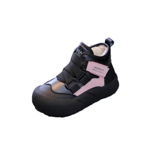 ЮЙЧЖАОЛИНЬ Slip-resistant Abrasion-resistant Children's Cotton Shoes Black Baby