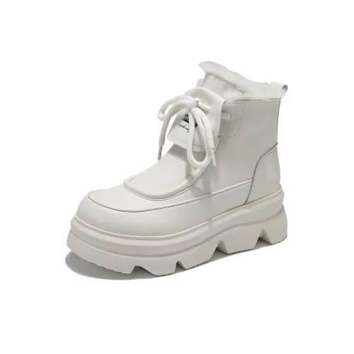 BAIJIHONG Термические Увеличивающие Короткие Снежные Ботинки Женские