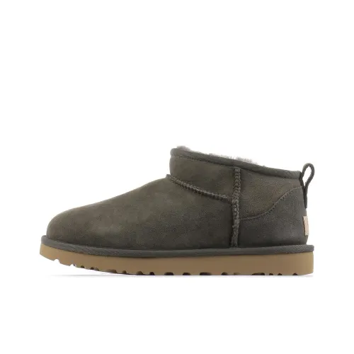 UGG CLASSIC ULTRA MINI Термостойкие противоскользящие ботинки с низким верхом для снега женские умбра