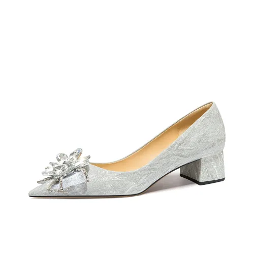 Lily Wei Galaxy Квадратный каблук Высокие каблуки 3,5 см Женские