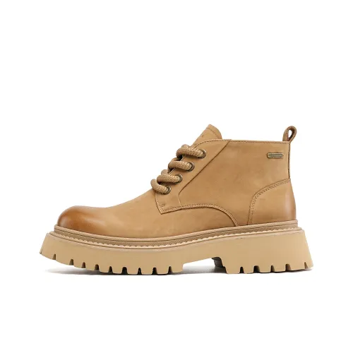 C°BANNER Ботильоны Мужские Желто-Коричневые