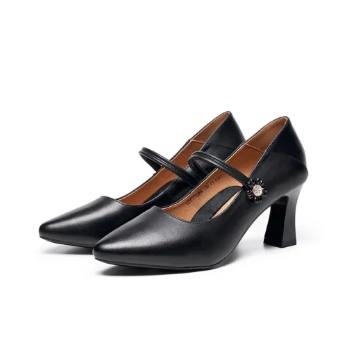 AOKANG Повседневный Высокие каблуки Женские