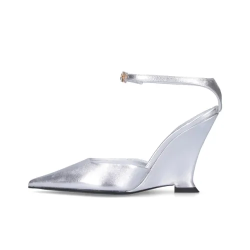 3JUIN Clea Клиновидный каблук Высокие каблуки Женские Серебристый