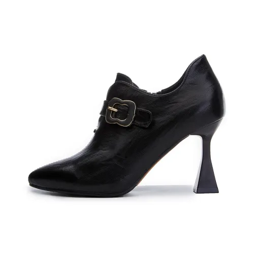 POOQ Грубый каблук Высокие каблуки 8,5 см Женские