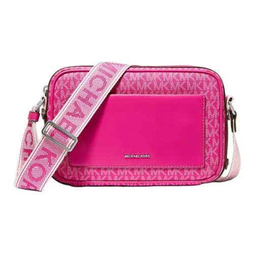 MICHAEL KORS MAEVE Покрытый холст Сумка через плечо Большая Женская Розовая Красная
