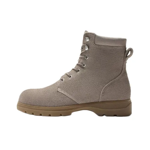 ZARA ботинки Martin Beige Men's
