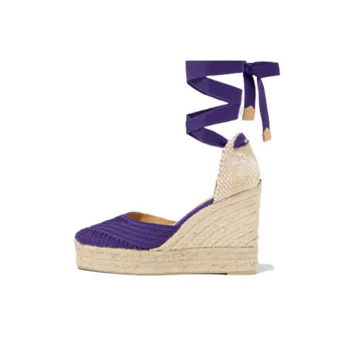 Castañer Carina Клиновидный каблук Высокие каблуки 11 см Женские Фиолетовые