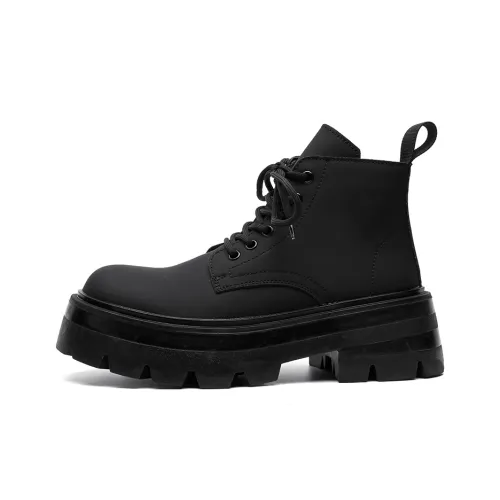 Product B Короткий Мартин Ботин Мужской Черный