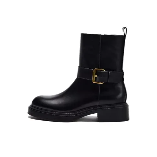 ZARA Ботильоны Черные Женские