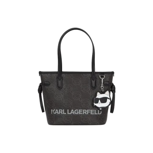 Karl Lagerfeld IKON ПУ (полиуретан) Тоут Сумка Сумка для покупок Сумка Маленькая Женская Черная