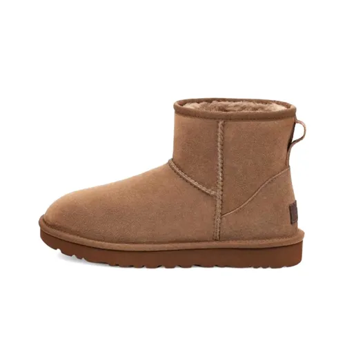 UGG CLASSIC MINI Термический Устойчивый к истиранию Короткий Снегобут Женские Ореховый цвет