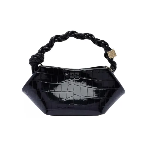 GANNI Телячья кожа Сумка Мини Женская Черная