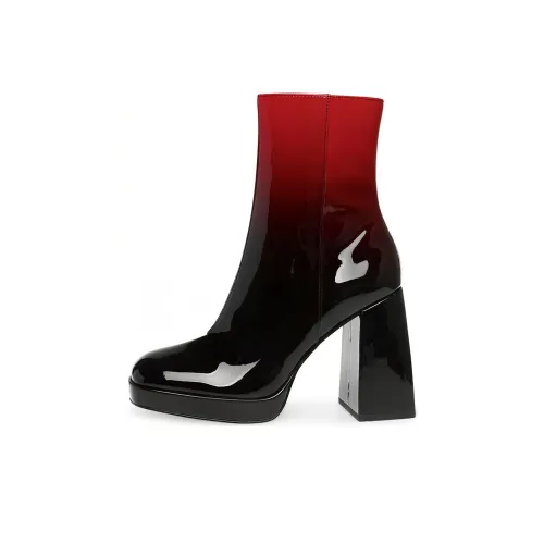 STEVE MADDEN Ботильоны Черно-красные Женские