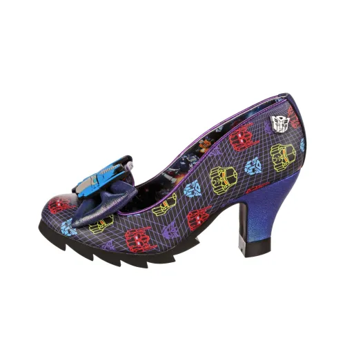 IRREGULAR CHOICE Узкий каблук Высокие каблуки 8 см Женские Черный Фиолетовый