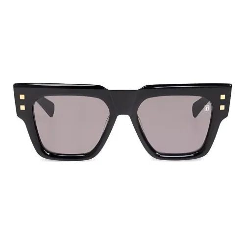 BALMAIN Ацетат Квадратные Солнцезащитные Очки Женские Черные