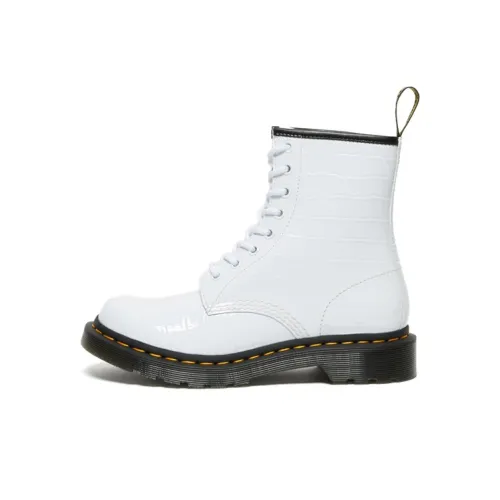 Dr.Martens 1460 Короткий Мартин Ботинок Женские Белые