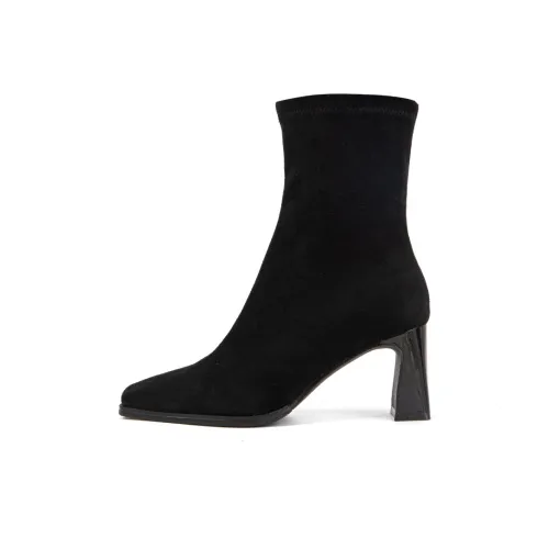 PT'SON Ботильоны 7CM Женские Черные